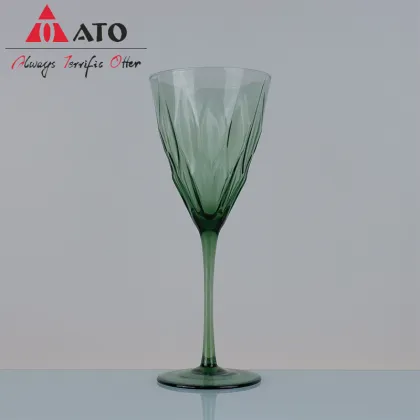 Crystal Green wine glass goblet wine glasses set