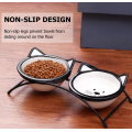 Ceramic verhoogd Pet Cat Bowls