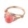 Assorted Watermelon Quartz Rings Owl Shape Ring for Women Quartz Crystal Heart Rings for Girl Women Wedding Adjustable ring