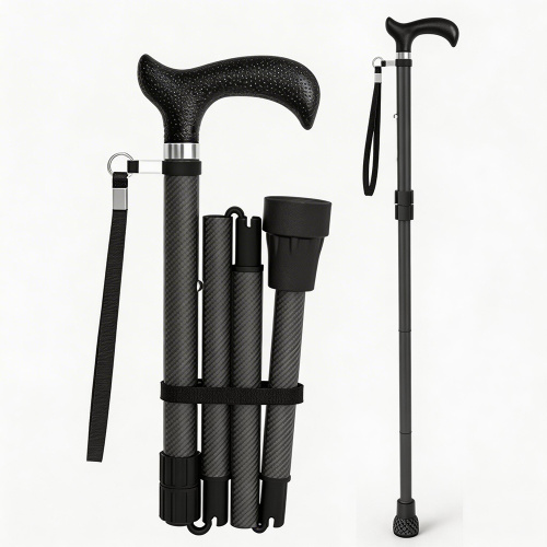 قصب خفيف من ألياف الكربون قابل للطي لسهولة الحمل