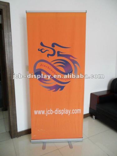 aluminum standard silver roll up banner stand