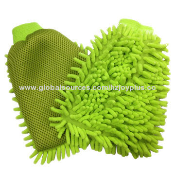 Chenille car washing mitts, made of 100% polyester