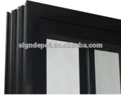 aluminum frame double glazed design 3 panel sliding glass door