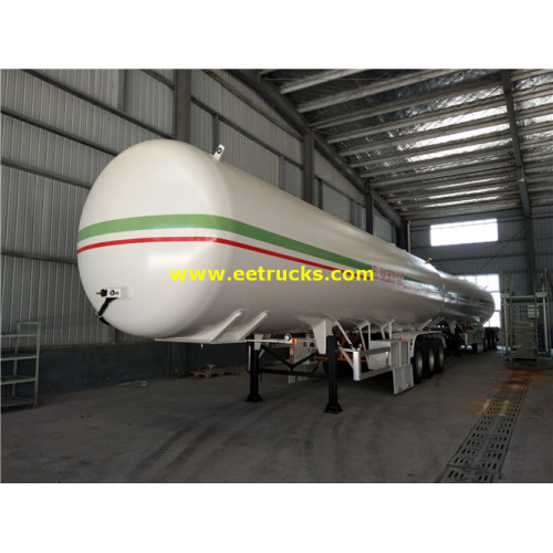 54m3 Tri-trục Propane Gas giao hàng Trailers