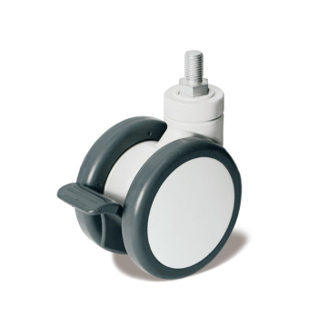 full plastic silk pole with brake casters