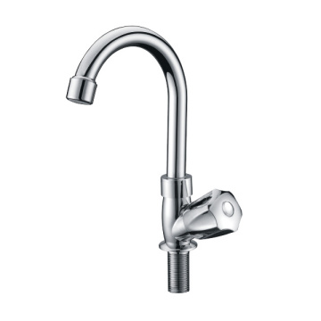 Contemporary Single Handle 360 Degree Cold Water Kitchen Faucet Chrome Tap