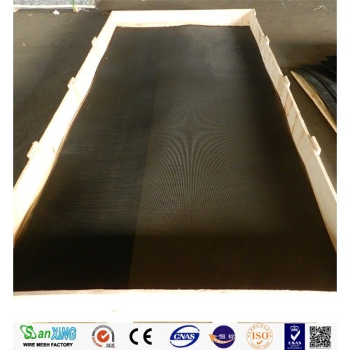 Black Coated Stainless Window Screen stainless steel security window screen mesh 0.8mm Manufactory