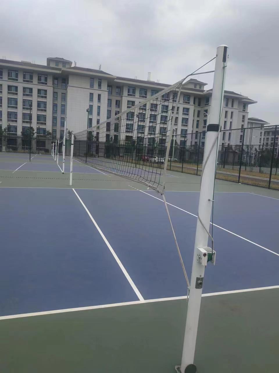 Iron straight inserting Spring volleyball post