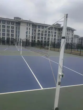 Iron straight inserting Spring volleyball post
