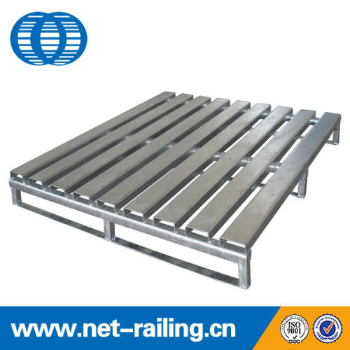 Heavy duty stackable forklift galvanized steel wire basket pallet