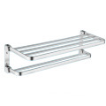 Gun Grey Wall-Mounted Hotel Bathroom Accessories: Stainless Steel Towel Racks and Rails