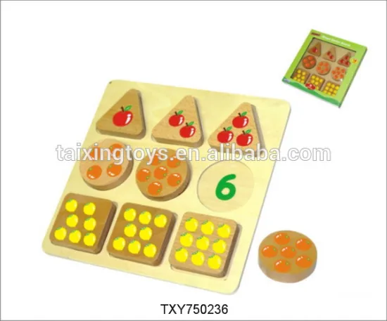 New DIY Educational Wooden Jigsaw Puzzles Kids Learn Study Toys