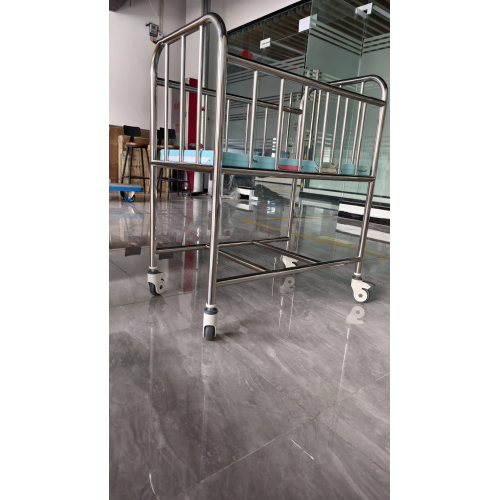 Stainless Steel Material Children Bed With Movable Rollers