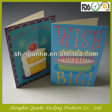 folding printed OEM greeting card in China
