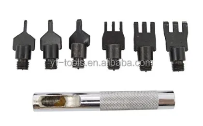 Leather Thongs Chisel Set: Hole Punch Tools for DIY Handmade Leather Projects
