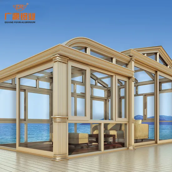 Foshan Manufacturer Aluminium Pergola Profiles for Window Door Roof Pergolas with Large Airfoil Blades