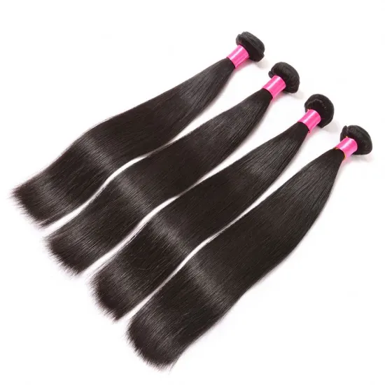 China Hair Vendors Raw Virgin Mink Brazilian 100% Human Straight Hair Bundles, Woman Weave Human Straight Hair Bundles