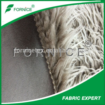 hot sale faux fur hot stamping foil suede fabric