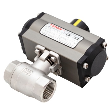 Pneumatic Actuated Screwed Ball Valve - 1