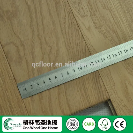 Stained color grey white oak parquet flooring