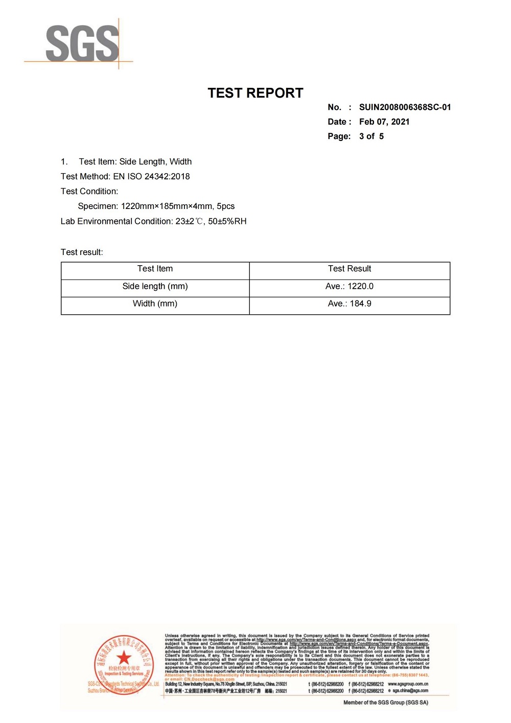 Flooring Size Test Report_02