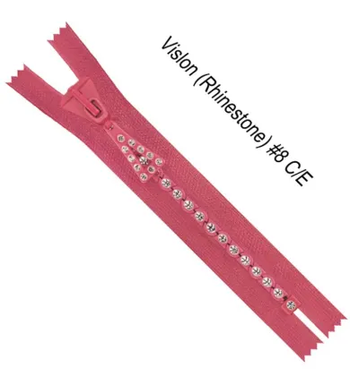 #3 #5 8# #10 magic diamond zipper rhinestone teeth zippers shiny crystal stones plastic zipper for winter jackets