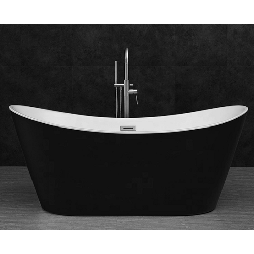 Right Hand Drain Freestanding Tub Freestanding Acrylic Bathtubs Black