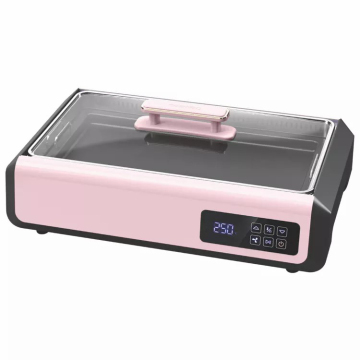 1500W Fast Heating Digital Control Smokeless Grill - Removable Non-Stick Plates