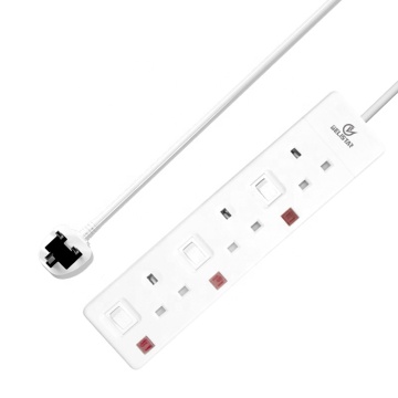 Striscia elettrica standard del Regno Unito - Nuova protezione multifunzionale per la sicurezza dei bambini con multi -switch e 3 punti vendita