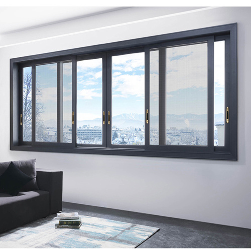 Fenêtres coulissantes en aluminium imperméable en vrac personnalisé