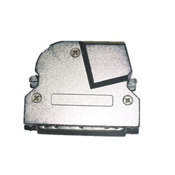 1.27mm Series Shielded Backshell Kits 68P Angled Exit With Spring Latchs and Connector IDC Molded Ribbon Type