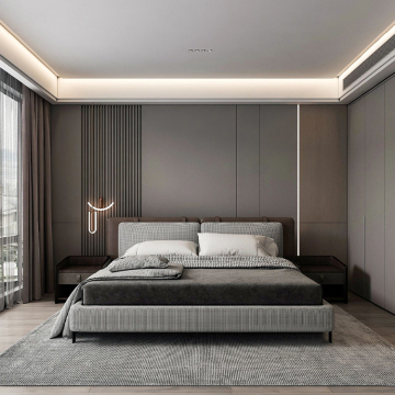 Leer meubelsets, luxe kingsize bedden en slaapkamercollecties in Pakistan en Dongguan