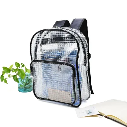 Muti-Function Anti-Static Clear Grid Backpack for Clean Room
