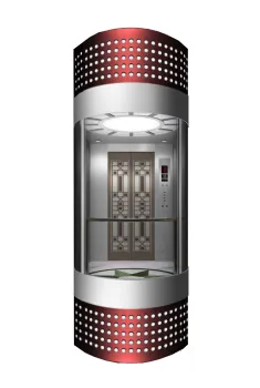 Panoramic Elevator with Glass Cabin for Sightseeing