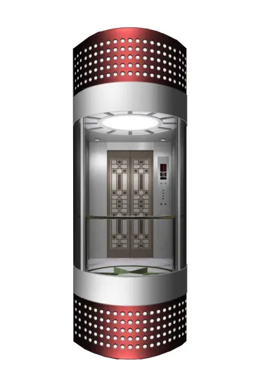 Panoramic Elevator with Glass Cabin for Sightseeing