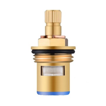 Factory Direct Universal Copper Ceramic Disc Cartridges for Hot and Cold Water Taps - Brass Spool Replacement