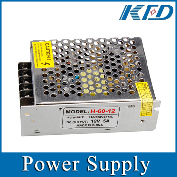 LED Power Supply Aluminum Case Waterproof 12V 5A Power Adapter