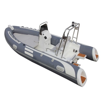 Chile Design Factory Direct Sale 4.8m Fiberglass Hull Inflatable RIB Boat