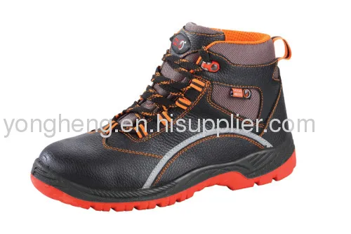 Pu/rubber Outsole High Cut Composite Toe Safety Shoes 
