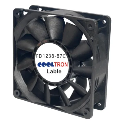 High flow dc fan 120x120x38mm FD1238-87C cross flow fans factory