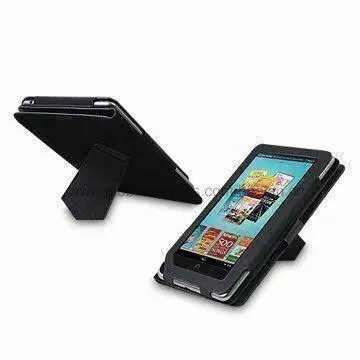 Tablet PC Leather Cases with Desk-stand Function for Barnes & Noble Nook Color Screen