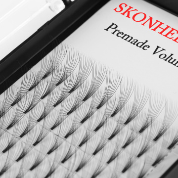 12 Lines 3D~10D Russian Premade Volume Fans Eyelashes Extension C/D Curl 0.07 Thickness Heat Bonded Eyelashes Makeup Tools
