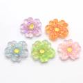 Wholesale Beautiful Cherry Blossom Flower Shaped Mini Resin Cabochon For Girl Bedroom Ornaments Or Telephone Decor Bead Charms