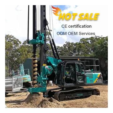 Hydraulic Long Spiral Auger Rotary Drilling Rig CFA KR80M Pile Driving Equipment