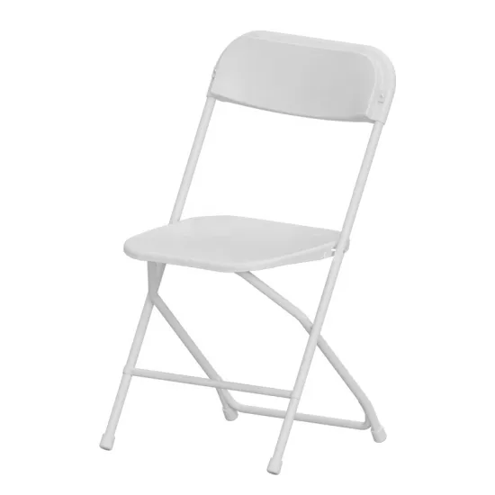 Benjia Factory's 45x45x80cm Folding White Plastic Chairs for Wedding and Event Rentals