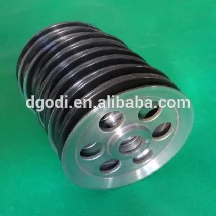 custom cnc machining steel rope pulley and cable pulley wheels