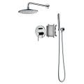 Rain Brass Complete Shower System With Rough-In Valve