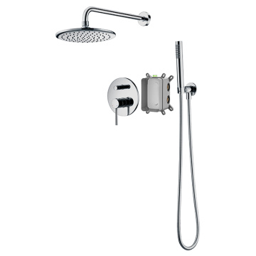 Rain Brass Complete Shower System With Rough-In Valve