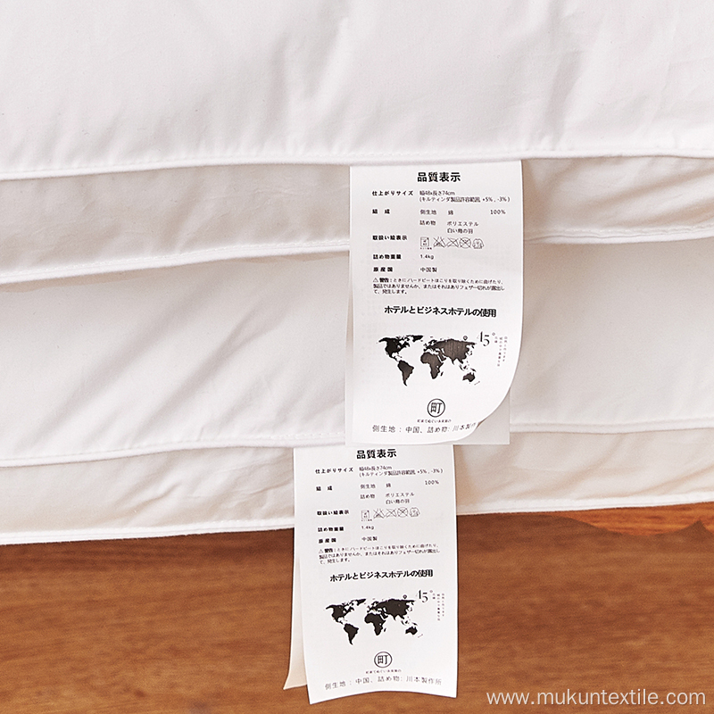 5 star Hotel quality throw cotton pillow