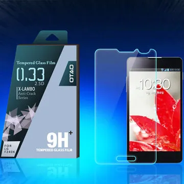 0.33mm 2.5D curved edge tempered-glass mobile phone screen protectors for LG Optimus G Pro F240K